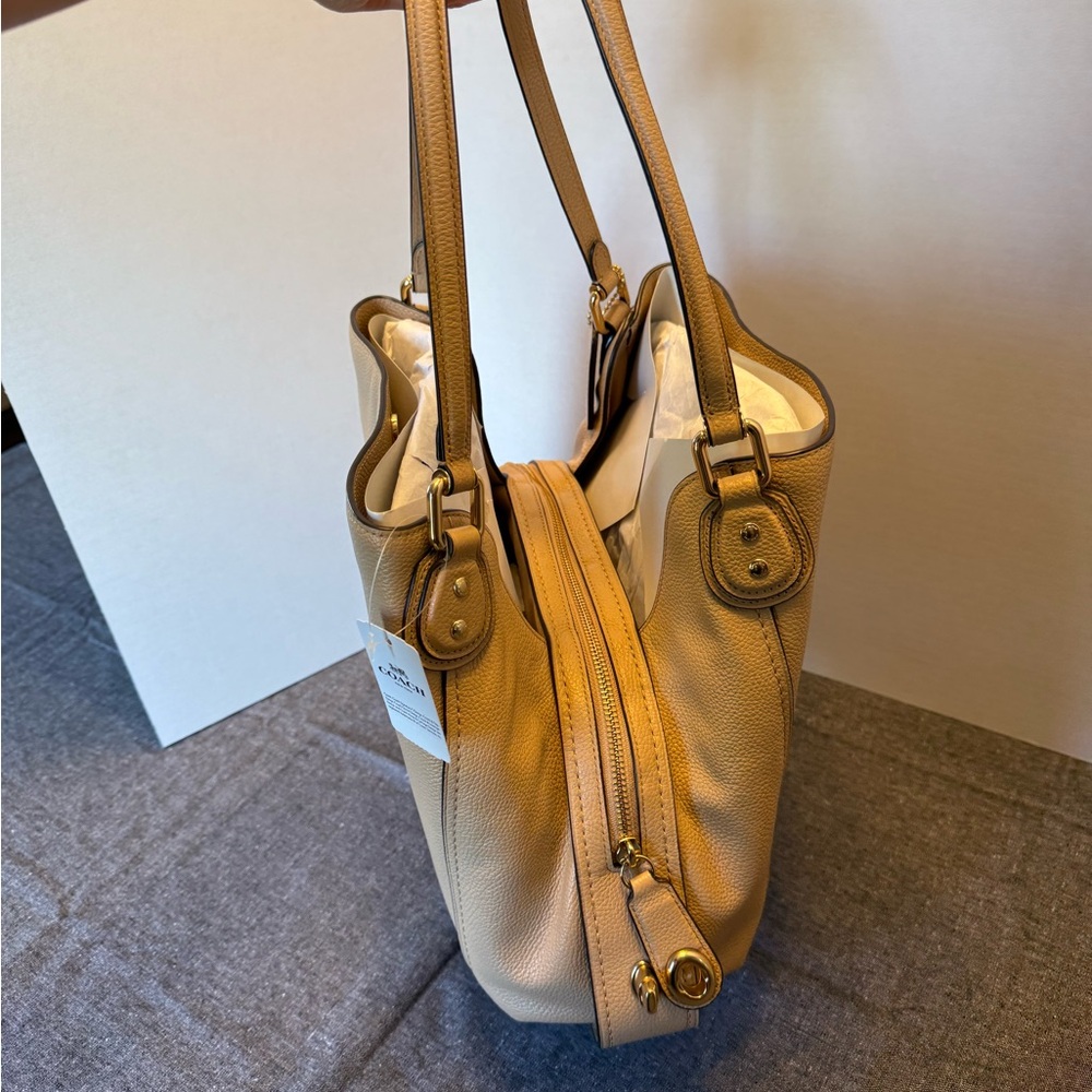 Coach Edie 31 Pebbled Leather Shoulder Bag – Style 57125 - Picture 8 of 12